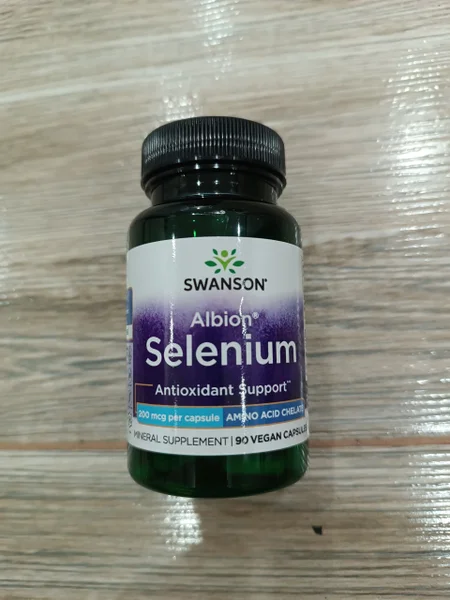 Селен (selenium) 200 мкг, 90 капсул — pill bottle, water bottle