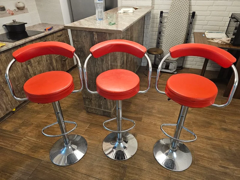 Стулья барные, 3 шт — barber chair