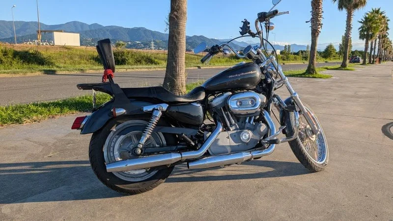 Harley Davidson Sportster 883 — moped, motor scooter, disk brake