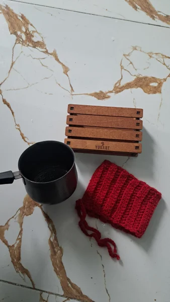 Алюминиевая турка, чехол для кружки и салфетница — panpipe, wool, caldron