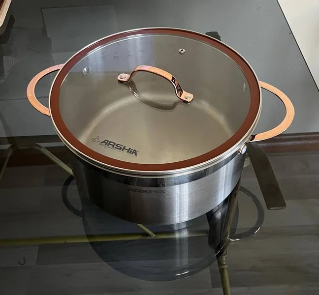 Кастрюля из нержавеющей стали 8 л с крышками — Dutch oven