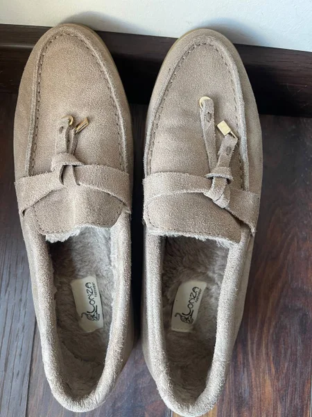 Лоферы на натуральном меху женские — Loafer, sandal, clog