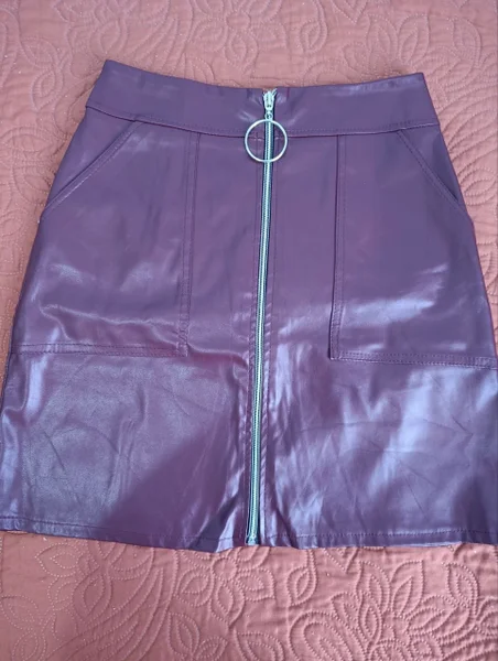 Юбка бордовая кожзам S — swimming trunks, bulletproof vest, sleeping bag