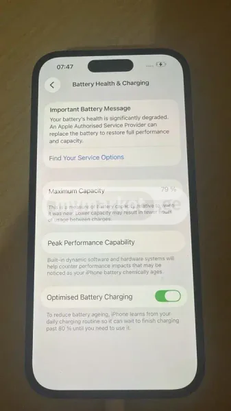 Apple iPhone — menu, web site