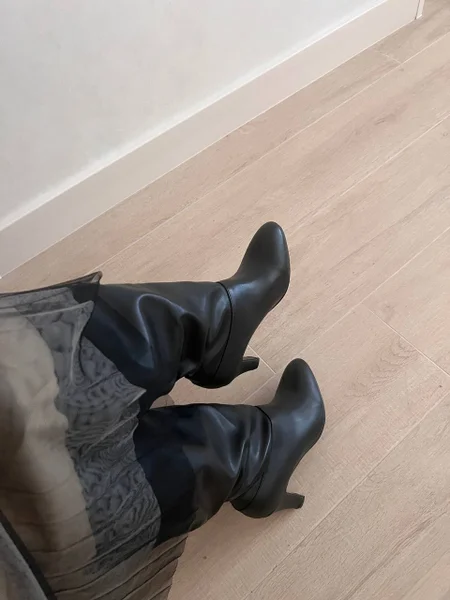 Сапоги женские, кожзам — cowboy boot, sock