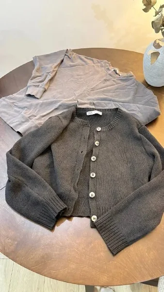 Вещи женские Zara XS-S — cardigan, fur coat