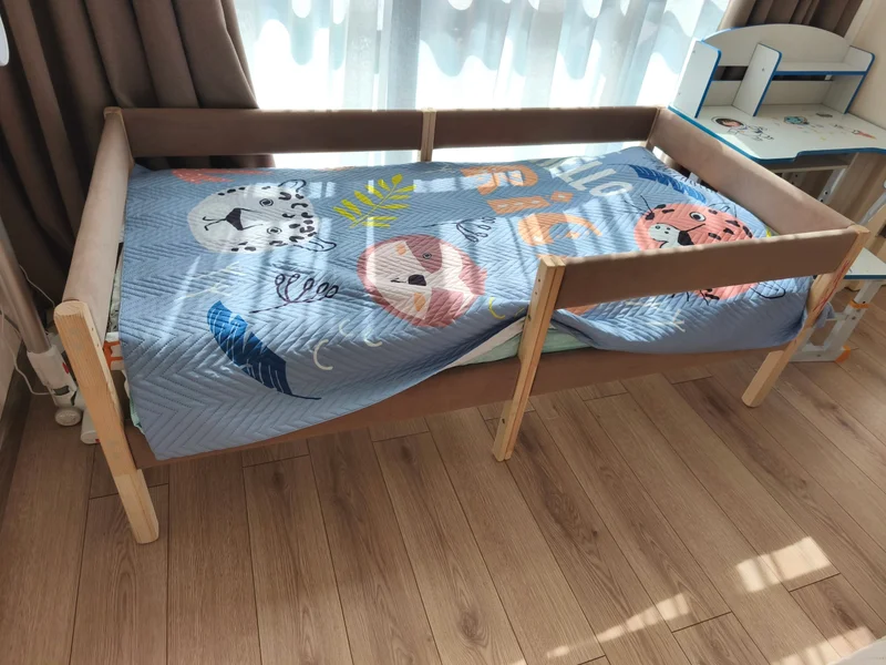 Детская кровать 160х80 с матрасом и текстилем — folding chair, cradle