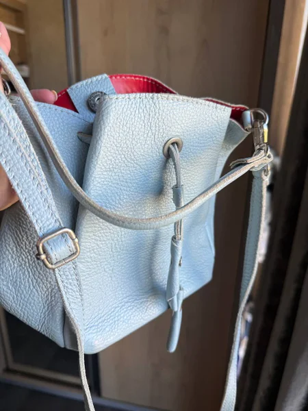 Летняя кожаная сумка Made in Italy — mailbag, purse