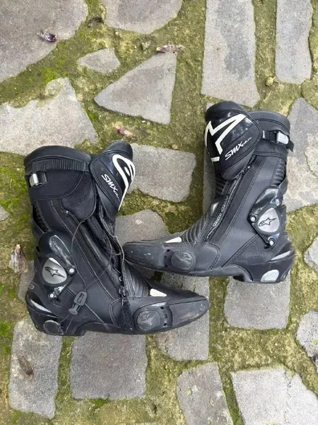 Мотоботы Alpinestars SMX Plus — knee pad, motor scooter, holster