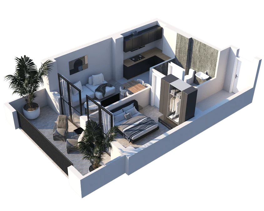 2 room flat for sale. Nadzaladevi