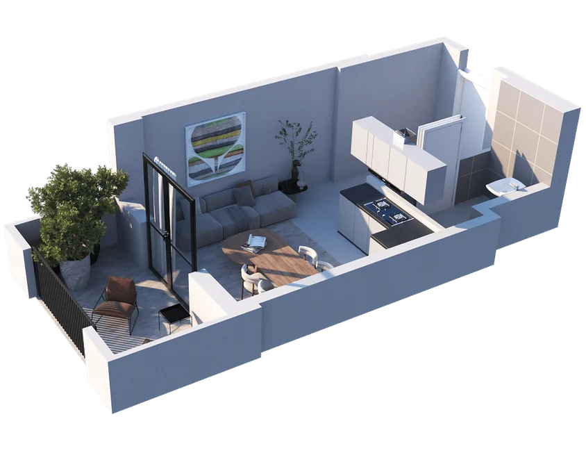 1 room flat for sale. Nadzaladevi