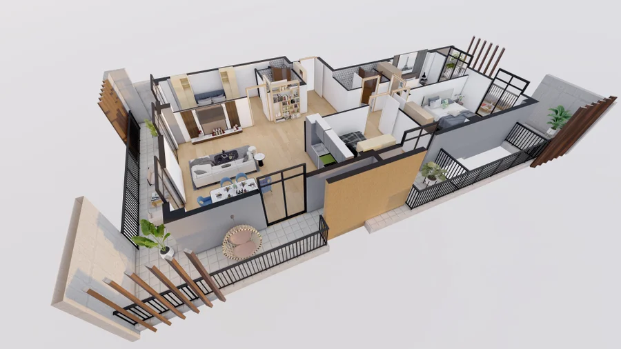 5 room flat for sale. Varketili