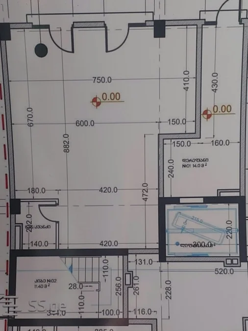Коммерческое помещение 60 м², ул. Парнаваза Мепе