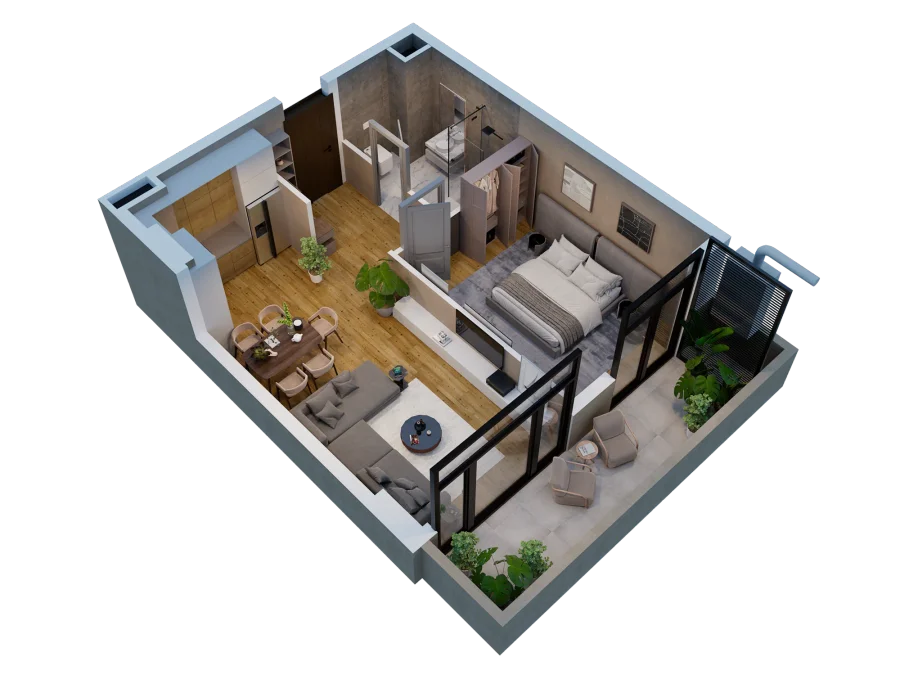 2 room flat for sale. Varketili