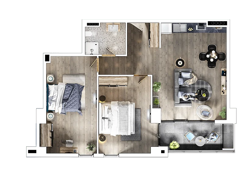 3 room flat for sale. Saburtalo