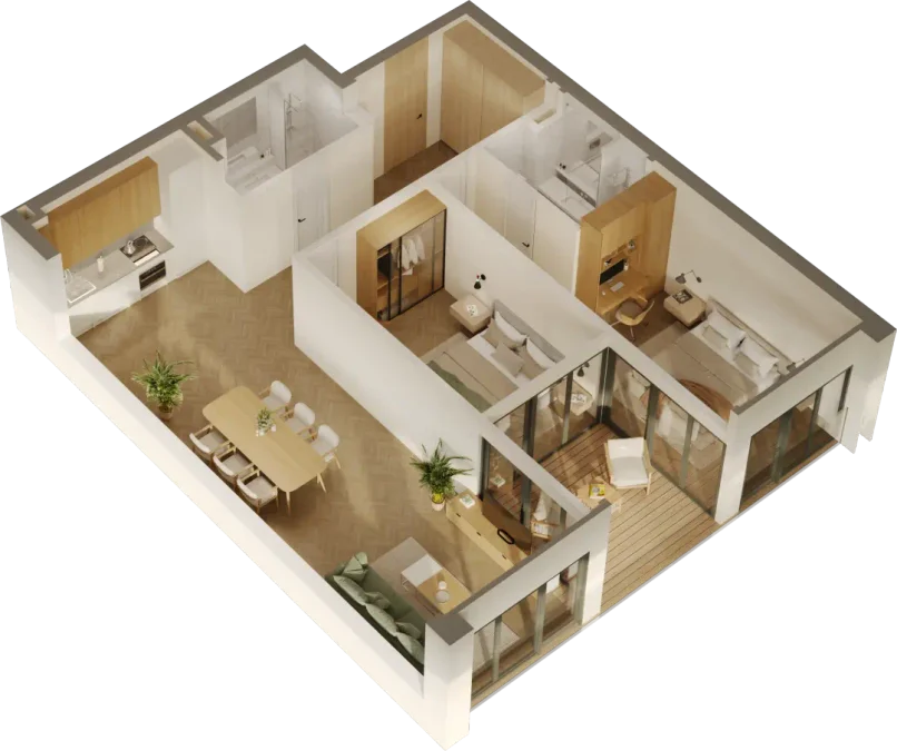 3 room flat for sale. Saburtalo