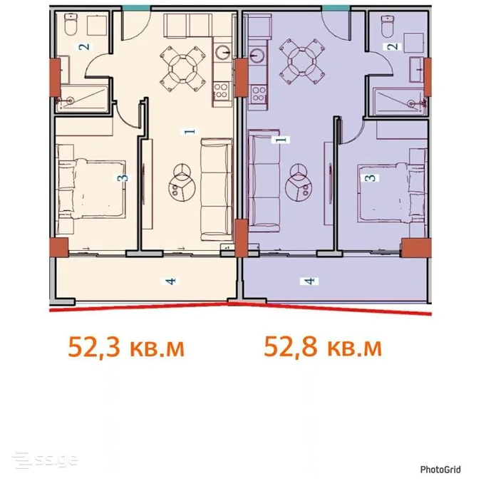 2-комнатная квартира