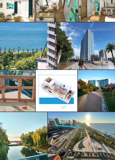 Студия -$37000 SeaSide Лорткипанидзе Грузия виднаморе квартира недвижимость