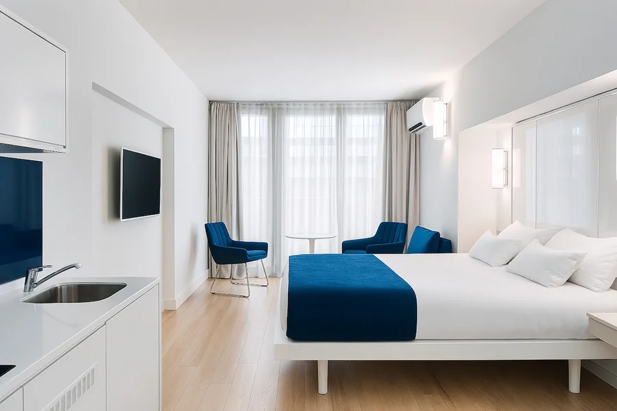 Студия 32 м2 в Blueside Orbi с двойным балконом