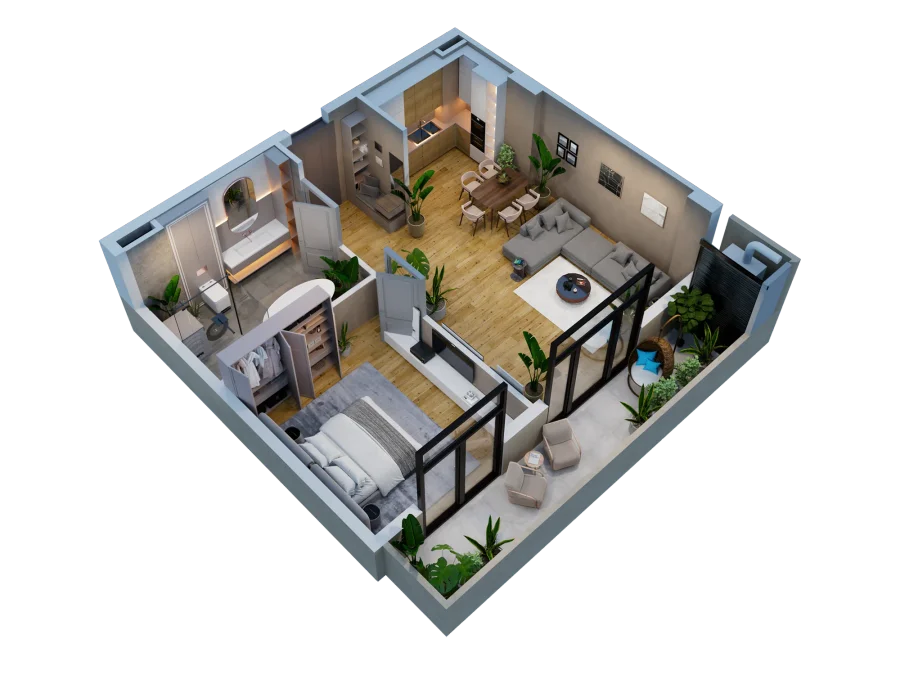 2 room flat for sale. Varketili
