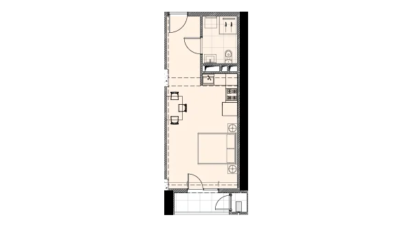 1 room flat for sale. Samgori