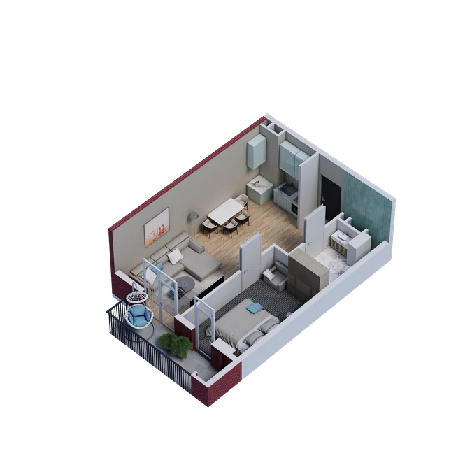 2 room flat for sale. Didi digomi