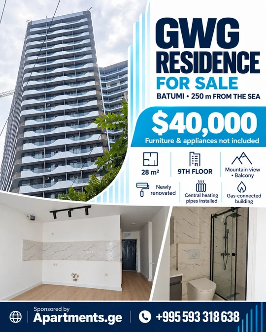 Студия 28 кв.м в GWG Residence, $40,000