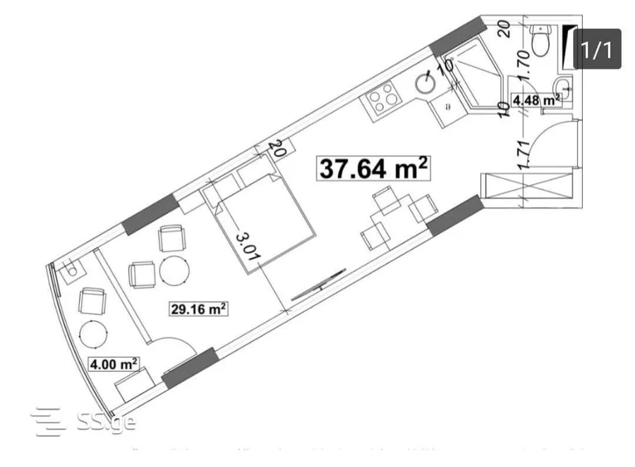 1+1 на Шосе Аэропорта Airport District