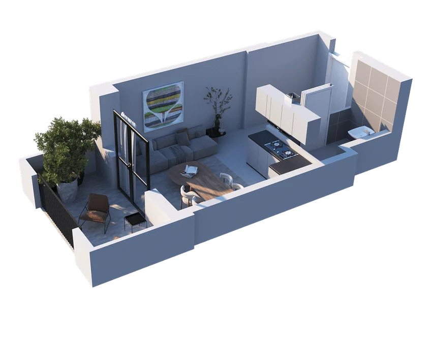 1 room flat for sale. Nadzaladevi