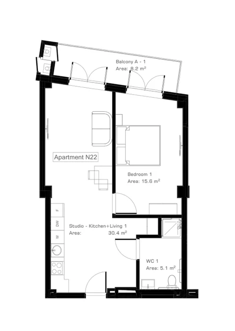 2-комнатная квартира. Чугурети