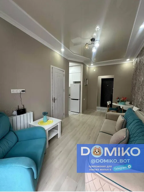 1+1 комнатная квартира, 45 м²