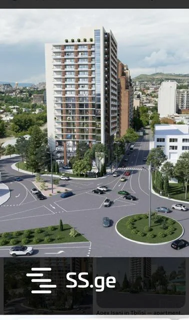 Квартира 50 кв.м в Apex Isani, зеленый каркас