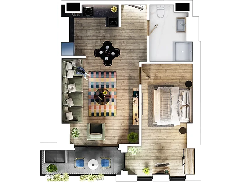 2 room flat for sale. Didube