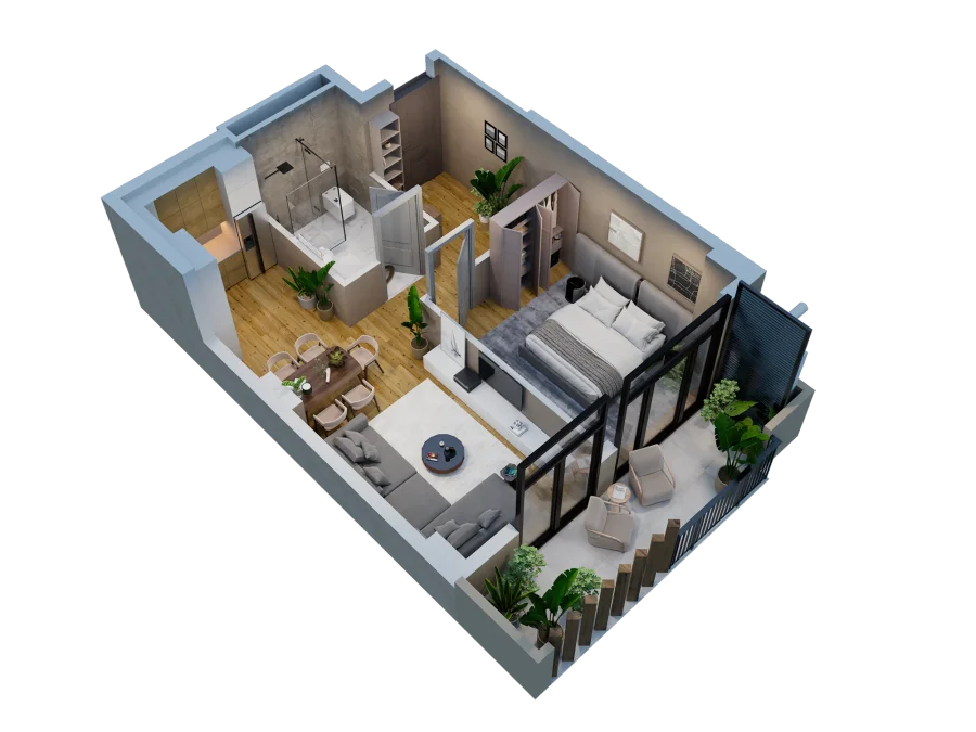 2 room flat for sale. Varketili