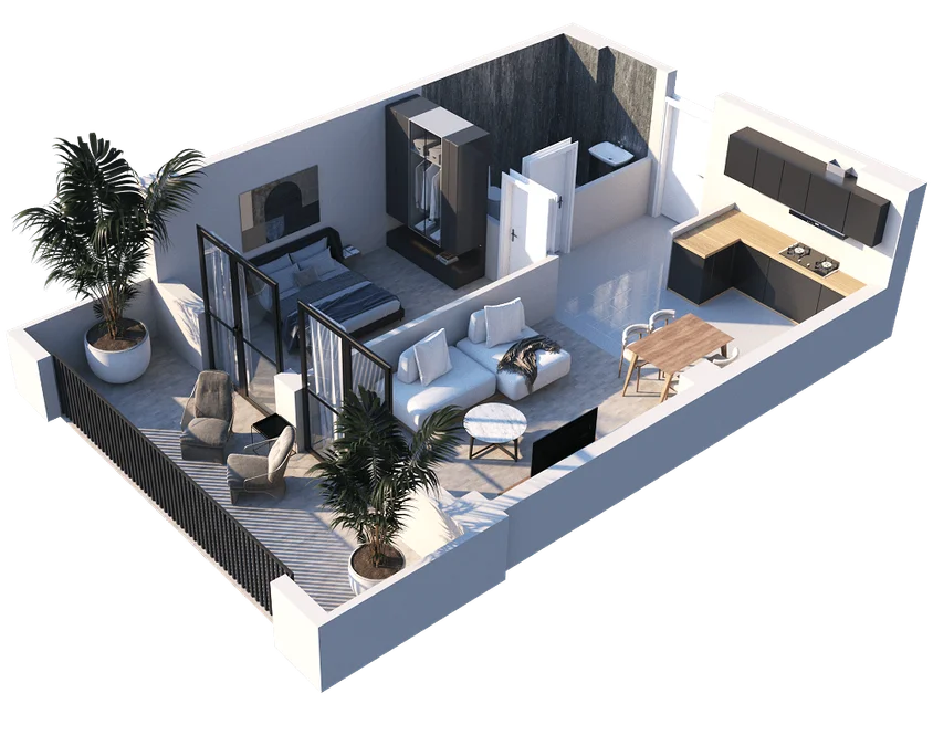 2 room flat for sale. Nadzaladevi