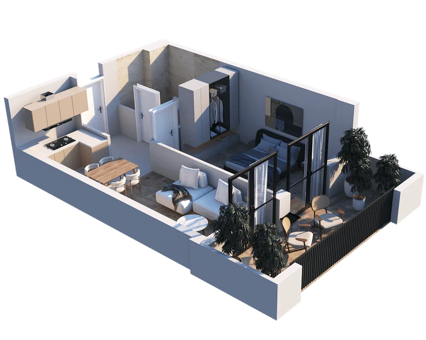 2 room flat for sale. Nadzaladevi