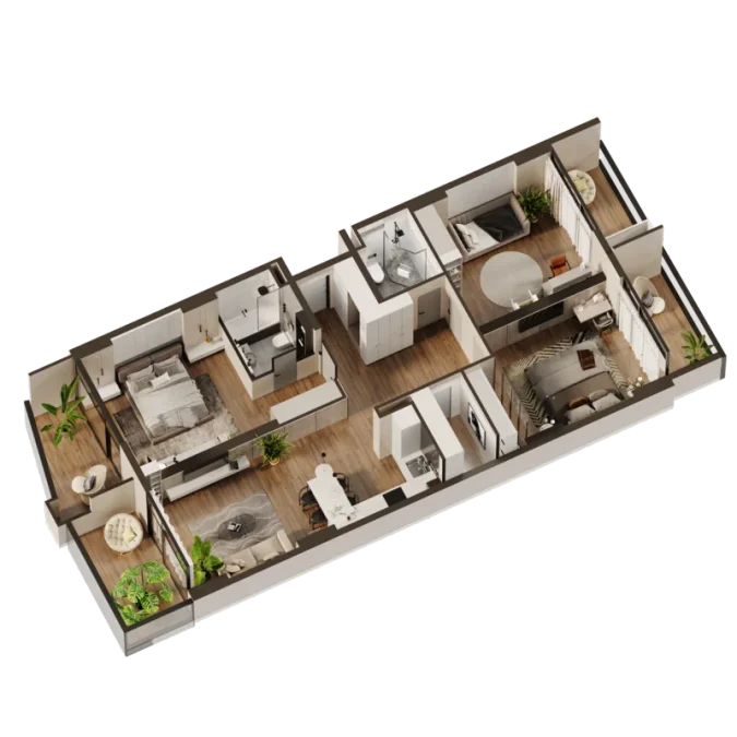 4-комнатная квартира