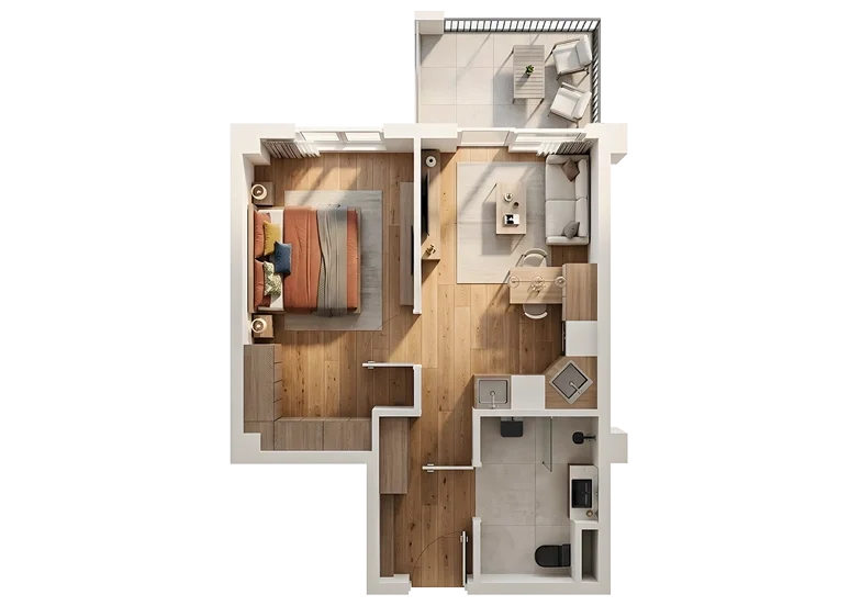 2 room flat for sale. Nutsubidze plateau
