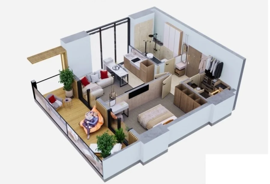 Студия на Stay & Rent გრ. ლორთქიფანიძის ქუჩა 5 Airport District