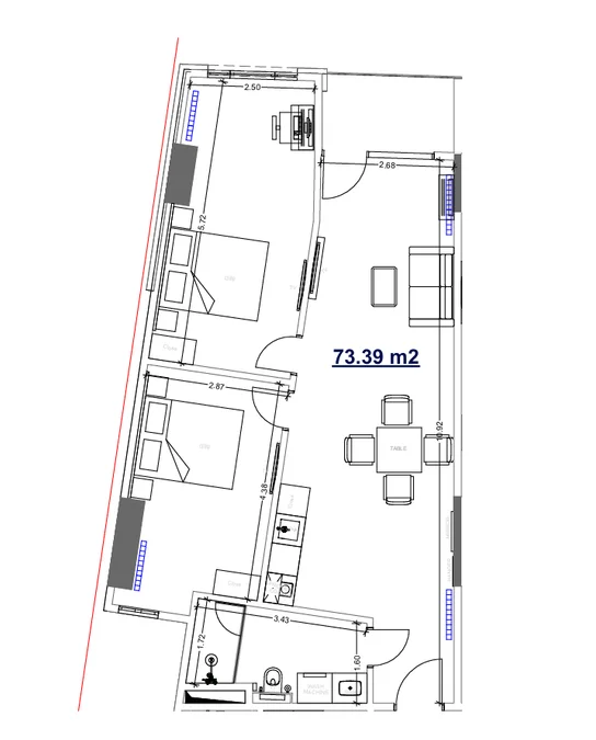 3-комнатная квартира