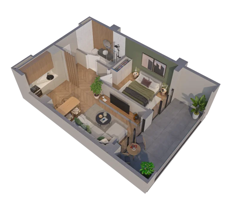2 room flat for sale. Varketili