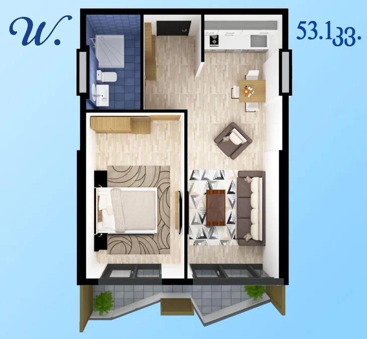 1+1 на Шосе Аэропорта 48 Airport District