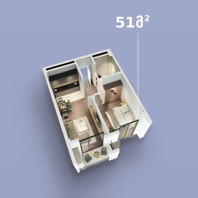 2 room flat for sale. Ortachala