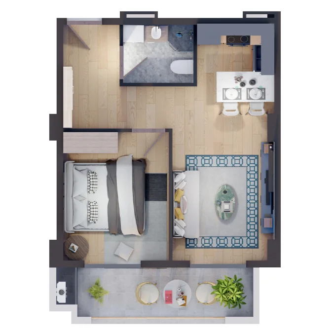 2 room flat for sale. Varketili