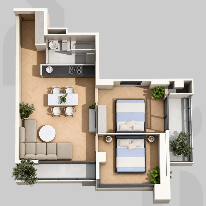 3+1, 82.7 м², 21/35 эт., $145000