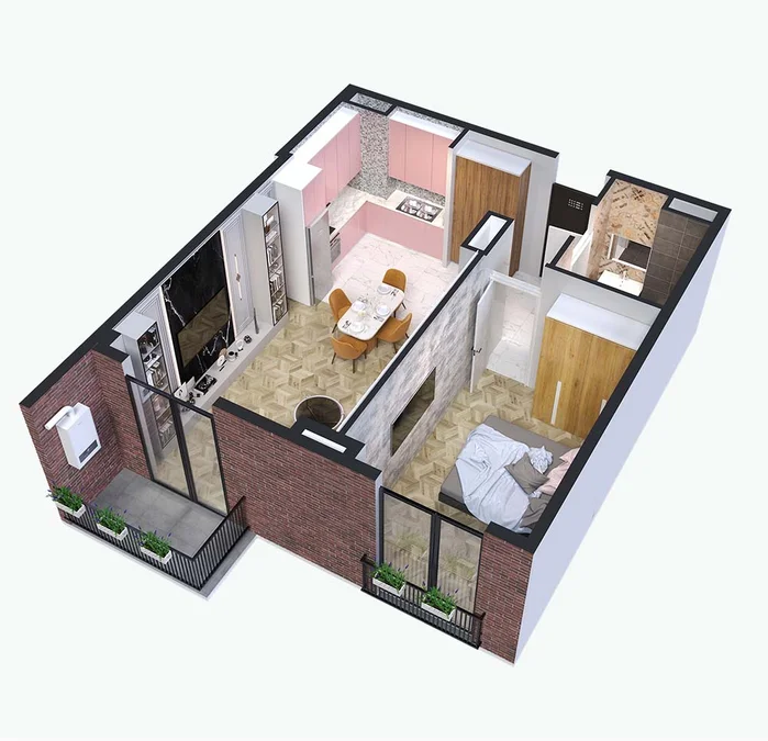 2 room flat for sale. Didi digomi