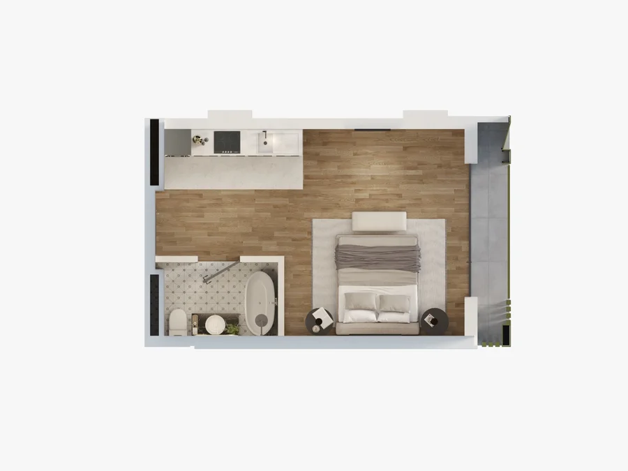 1 room flat for sale. Isani