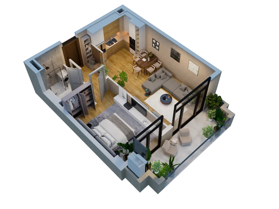 2 room flat for sale. Varketili