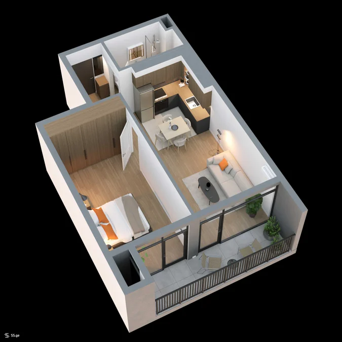 2 room Flat For Sale. Didi digomi