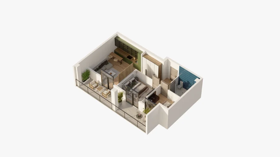3-комнатная квартира. Сабуртало